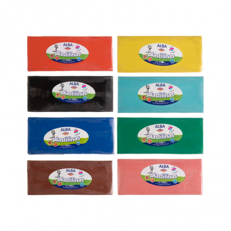 Plastilina De Colores En Bloques X 250 Grs