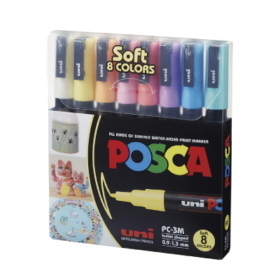 Marcador PC - 3M Soft Colors Estuche X 8 Colores