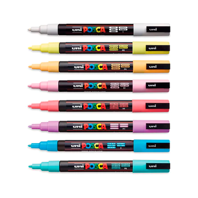 Marcador PC - 3M Soft Colors Estuche X 8 Colores - Imagen 2