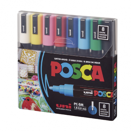 Marcador PC - 5M Estuche X 8 Colores