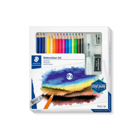 Set Lápices Acuarelables X 18 Piezas
