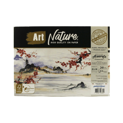 Block Art Nature 20% Algodón 20 Hjs 240 Grs 25 X 35 Cm