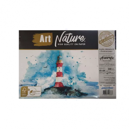 Block Art Nature 35% Algodón 20 Hjs 300 Grs 17 X 25 Cm