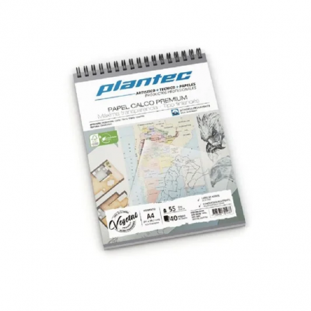 Block Anillado Papel Vegetal 40 Hjs 55 Grs A4