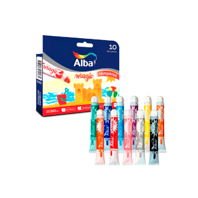 Témpera Alba Magic X 10 Unidades De 8 ml