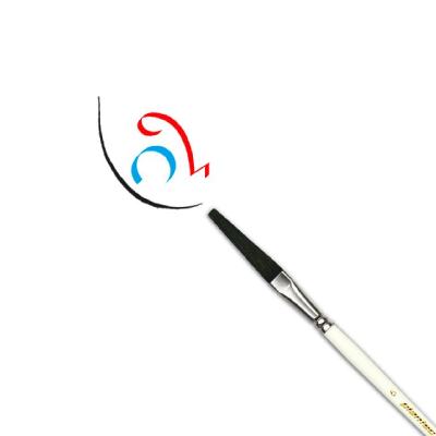 Pincel Plano Para Filetear Oreja De Buey Serie 18380 N° 4