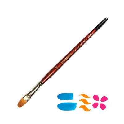 Pincel Lengua De Gato Toray Dorado Serie 8450 N° 6