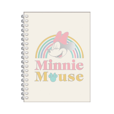 Cuaderno Tapa Dura Minnie Mouse Espiral 80 Hjs 16 X 21 Cm