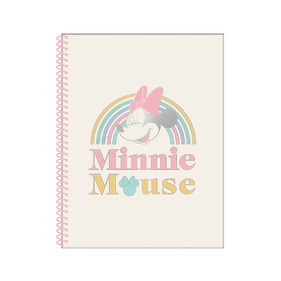 Cuaderno Universitario Cuadriculado Minnie 80 Hjs 70 Grs A4