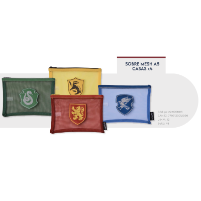 Sobre Mesh Harry Potter Casas A5 - Imagen 2