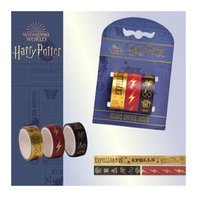 Cinta Washi Tape Harry Potter Blíster X 3 Unidades - Imagen 3