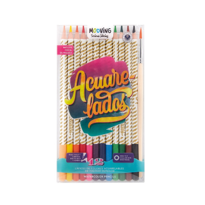 Lápices Acuarelables X 12 Colores