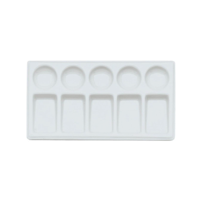 Paleta Mezcladora Plástica Rectangular 10 Cavidades 19 X 11