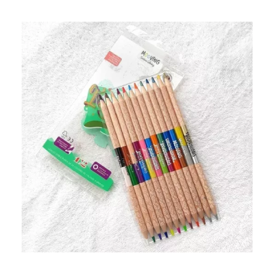 Lápices Bicolor Inseparables X 12-24 Colores - Imagen 2