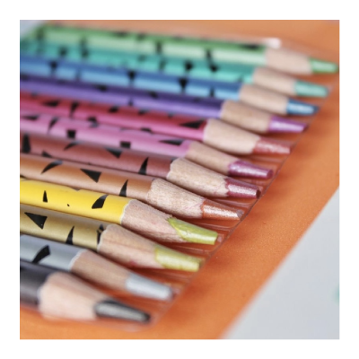 Lápices Metalizados Hey Metal X 12 Colores - Imagen 2