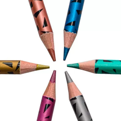 Lápices Metalizados Hey Metal X 6 Colores - Imagen 3