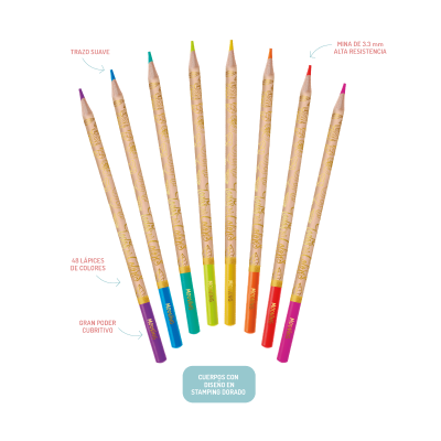 Lápices Todos Tus Colores Lata X 48 Colores - Imagen 2