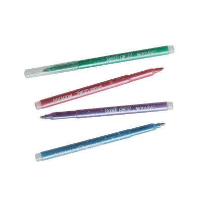 Marcador Glitter Pastel X 6 Colores - Imagen 2