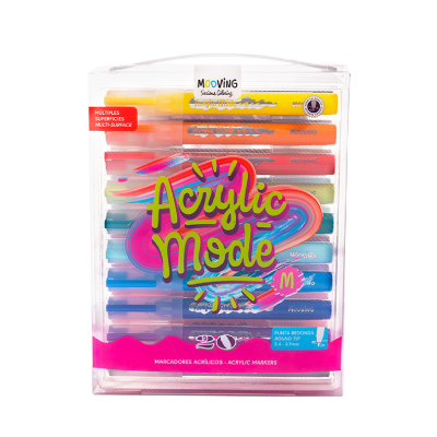 Marcador Acrílico Acrylic Mode (M) X 20 Colores