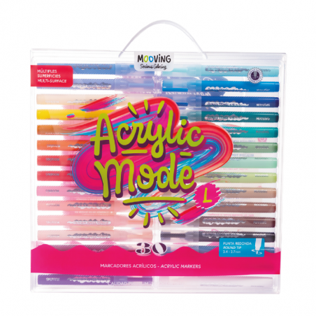 Marcador Acrílico Acrylic Mode (L) X 30 Colores