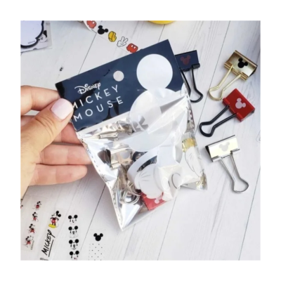 Binder Clips Mickey Mouse 25 Mm X 6 Unidades - Imagen 2