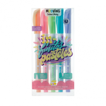 Microfibra Infinitos Pasteles X 5 Colores Pastel