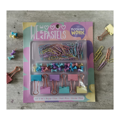Office Set Pastel 3 En 1 X 126 Piezas - Imagen 3