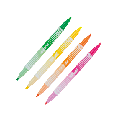 Resaltador Dupla Ideal X 4 Colores Neón Y Pastel - Imagen 2