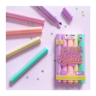 Resaltador PWR Pastel X 5 Colores - Imagen 3