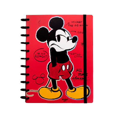 Cuaderno Inteligente A Discos Mickey Mouse 80 Hjs 90 Grs Carta