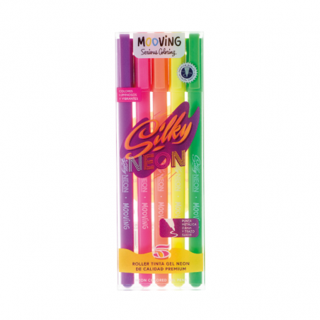 Roller Silky Neon Tinta Gel X 5 Colores