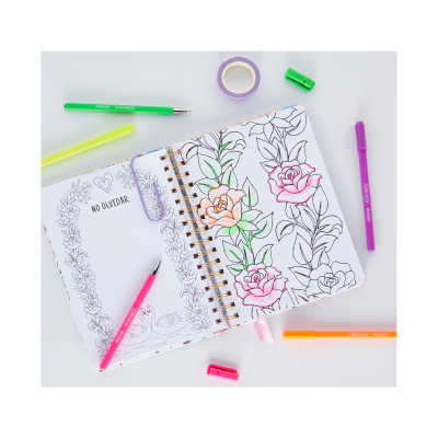 Roller Silky Neon Tinta Gel X 5 Colores - Imagen 3