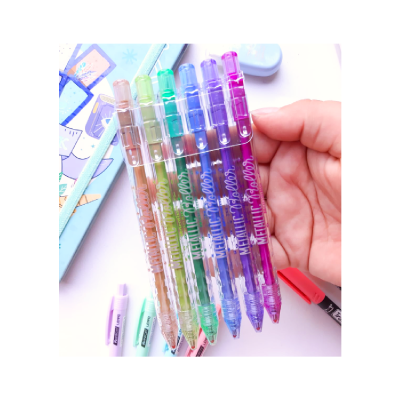 Roller Metallic Tinta Gel Retráctil X 6 Colores - Imagen 3