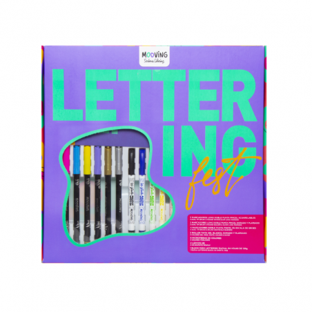 Set Lettering Fest X 22 Colores + 1 Block Para Lettering