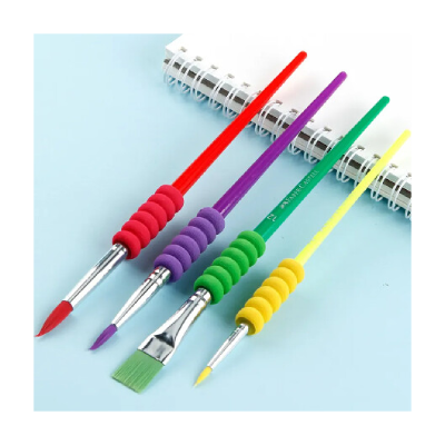 Blister Pinceles Con Grip De Colores X 4 Unidades - Imagen 3