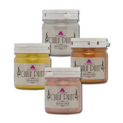 Pintura A La Tiza Colores Metálicos X 200  cc