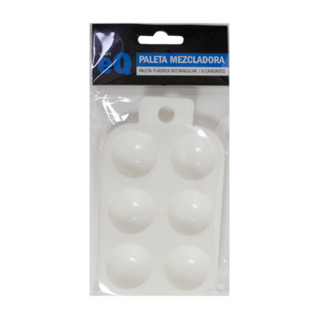 Paleta Mezcladora Rectangular 6 Cavidades