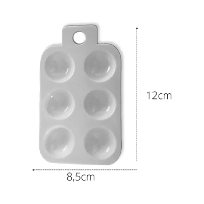 Paleta Mezcladora Rectangular 6 Cavidades - Imagen 2