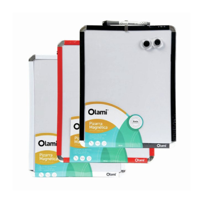 Pizarra Blanca Metálica Marcos De Color 21.6 X 27.9 Cm