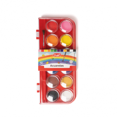 Acuarelas Estuche Rigido X 12 Unidades