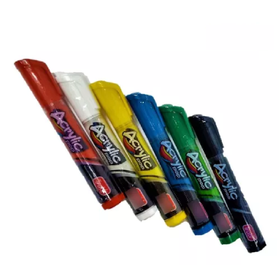 Marcador Acrylic Pop 4 - 6 Mm X 6 Colores - Imagen 3