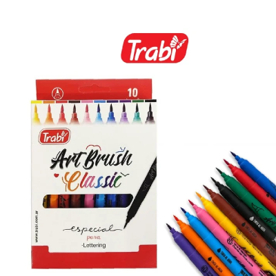 Marcador Punta Pincel Art Brush Classic X 10 Colores - Imagen 3