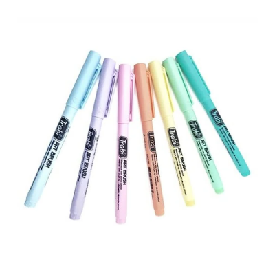 Marcador Punta Pincel Art Brush Pastel X 6 Colores - Imagen 2