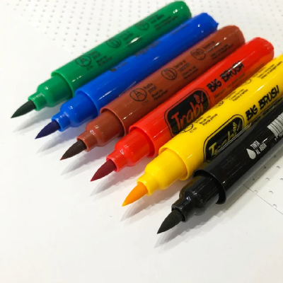 Marcador Punta Pincel Big Brush Classic X 6 Colores - Imagen 2