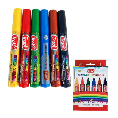 Marcador Megapinturon X 6 Colores - Imagen 3