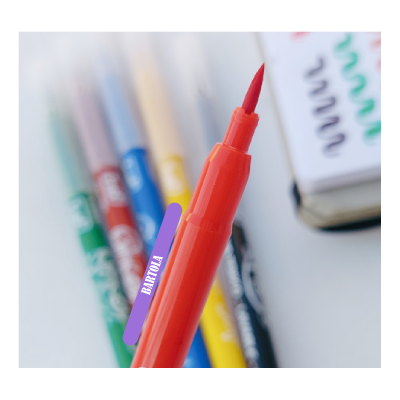 Marcador Punta Pincel X 10 Colores - Imagen 3