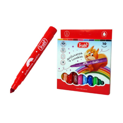 Marcador Pinturones Lavables X 10 Colores - Imagen 3