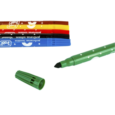 Marcador Pinturones Lavables X 6 Colores - Imagen 2