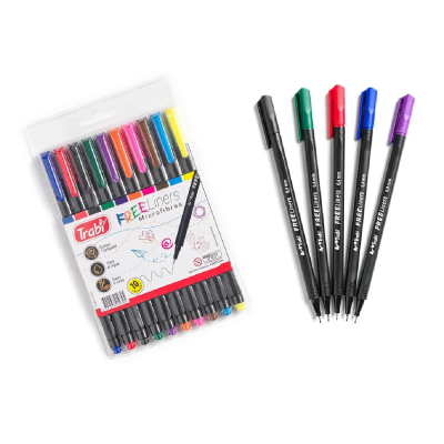 Microfibra Free Liners 0.4 Mm X 10 Colores - Imagen 2