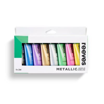 Set Acrílicos 8 Metalizados X 22 ml